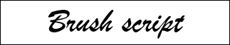 Brush Script